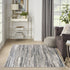 8' X 10' Cream Abstract Distressed Area Rug